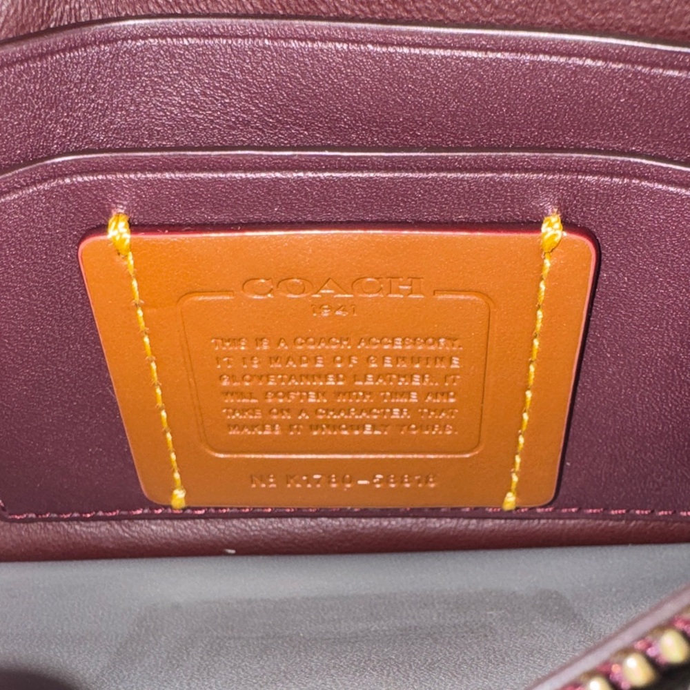 Coach 1941 Edition Wristlet Grey Glove Tanned Leather - Picture 5 of 6